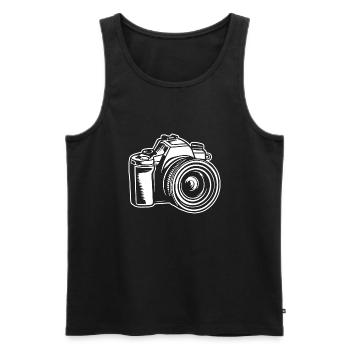 Photographer Photography Photography Camera - Men's Premium Organic Tank Top - black - Front - Michal (187cm)