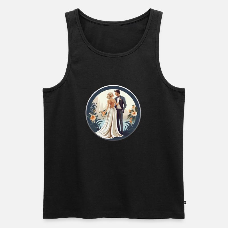 Ehepaar - Männer Premium Bio Tank Top - Schwarz