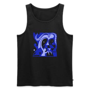The farmers. Opportunities for advancement in hierarchy - Men's Premium Organic Tank Top - black - Front - AI Model Male 178 light (178cm)