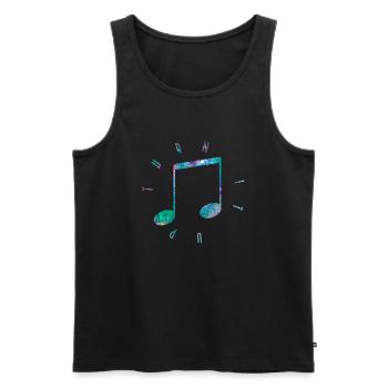 Drehen Sie auf - Männer Premium Bio Tank Top - Schwarz - Vorne - AI Model Male 178 light (178cm)