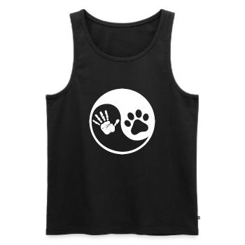 Hund Chien - Débardeur bio Premium Homme - noir - Devant - Michal (187cm)