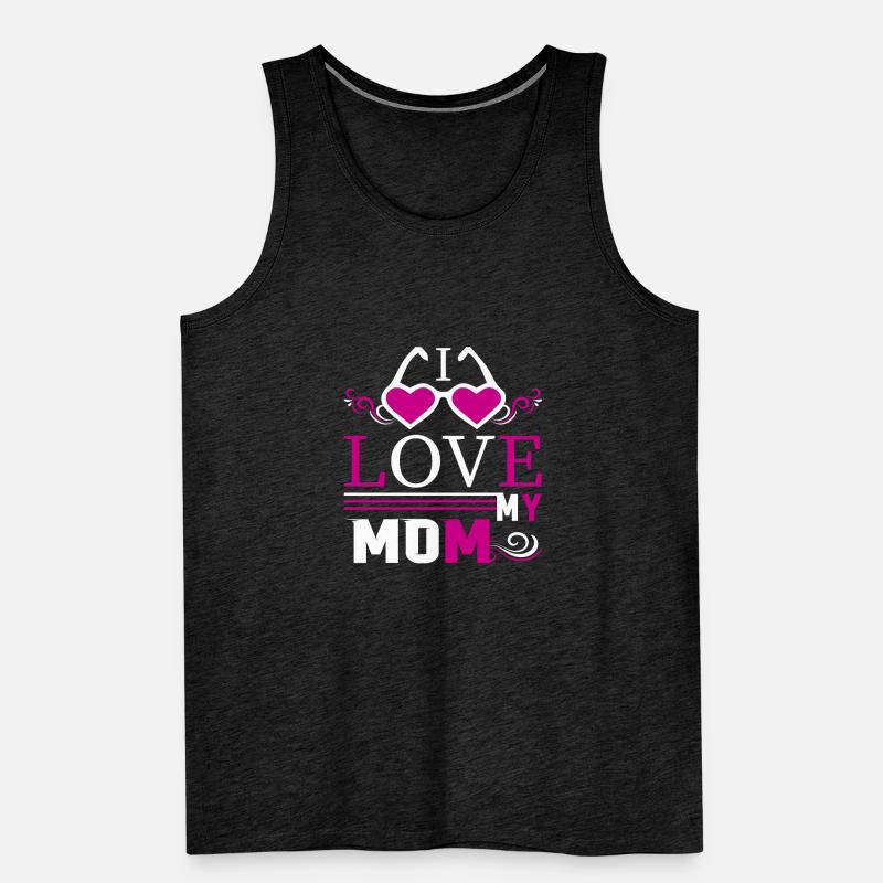 Ich liebe meine Mutter - Muttertagsgeschenke Männer Premium Bio Tank Top