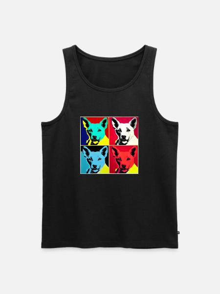 A007 - Männer Premium Bio Tank Top - Schwarz