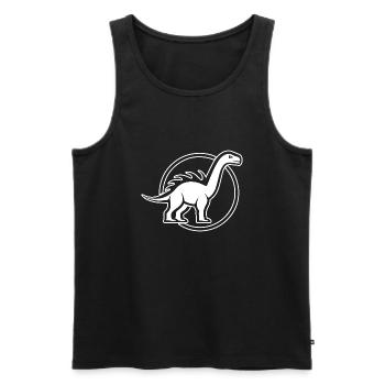Dino Dinosaur Dinosaurs Paleontology - Men's Premium Organic Tank Top - black - Front - Michal (187cm)