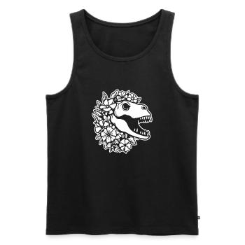 Dino Dinosaur Dinosaurs Paleontology - Men's Premium Organic Tank Top - black - Front - Michal (187cm)