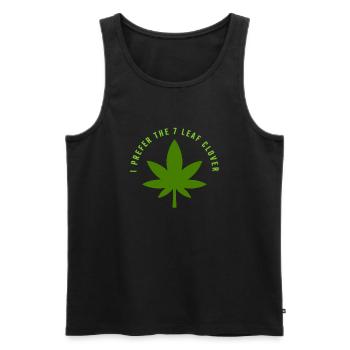 I Prefer The 7 Leaf Clover - Men's Premium Organic Tank Top - black - Front - AI Model Male 178 light (178cm)