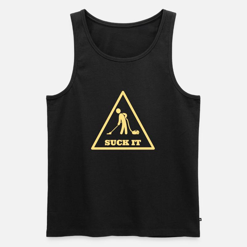 Suck It CrossWalk - Männer Premium Bio Tank Top - Schwarz