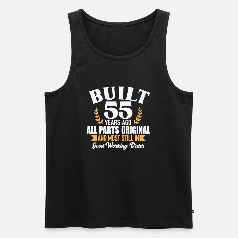 Built 55 Years Ago... - Männer Premium Bio Tank Top - Schwarz