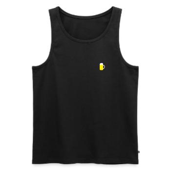 Lustiges Mallorca BIERGLAS LOGO, Saufen Bier Shirt - Männer Premium Bio Tank Top - Schwarz - Vorne - AI Model Male 178 light (178cm)