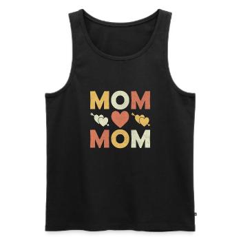 Ich liebe dich Mama Geschenkidee Muttertag Mama - Männer Premium Bio Tank Top - Schwarz - Vorne - Michal (187cm)