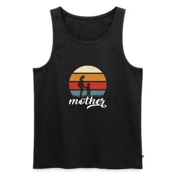 Geschenkidee Mama Muttertag Geschenk Mama - Männer Premium Bio Tank Top - Schwarz - Vorne - AI Model Male 178 light (178cm)