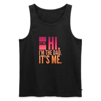 Lustiger Papa Vatertag - Männer Premium Bio Tank Top - Schwarz - Vorne - Michal (187cm)