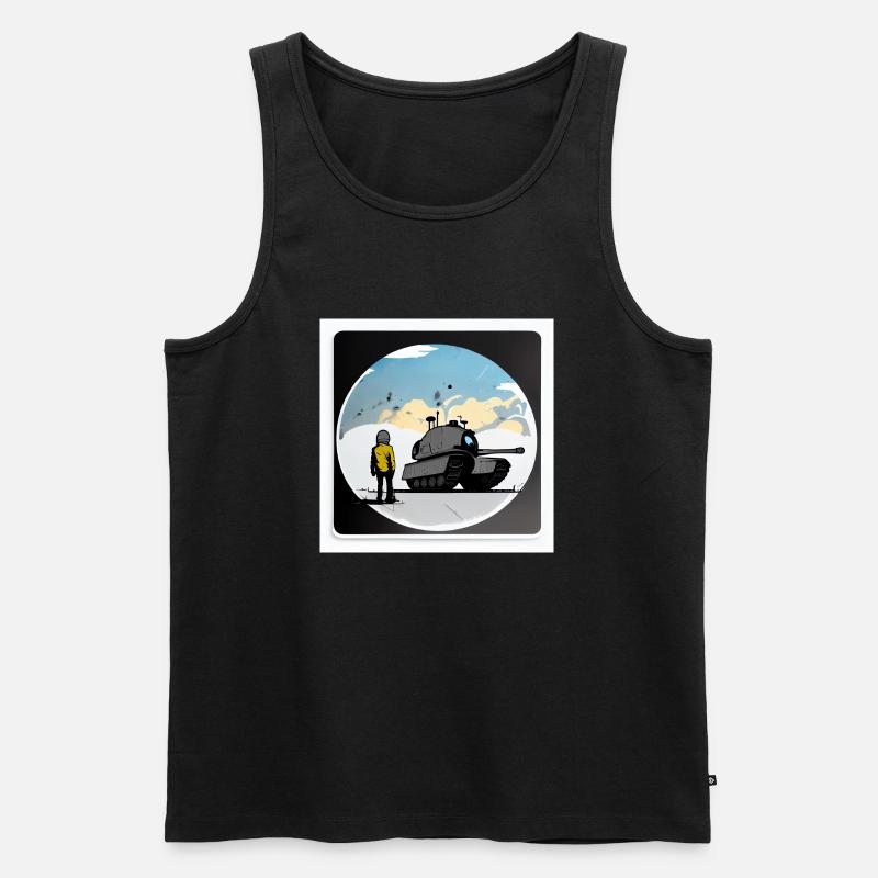 Skybound Tank Warrior - Débardeur bio Premium Homme - noir