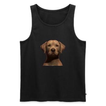 Labrador Retriever Labrador Propriétaire Chiot - Débardeur bio Premium Homme - noir - Devant - Michal (187cm)
