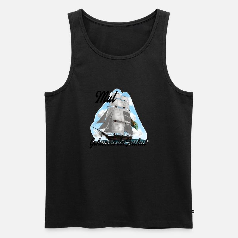 Sailor - Männer Premium Bio Tank Top - Schwarz