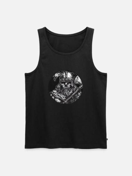 Draug - Undead Viking - Männer Premium Bio Tank Top - Schwarz