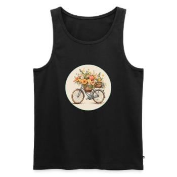 Bicycle - Men's Premium Organic Tank Top - black - Front - Michal (187cm)