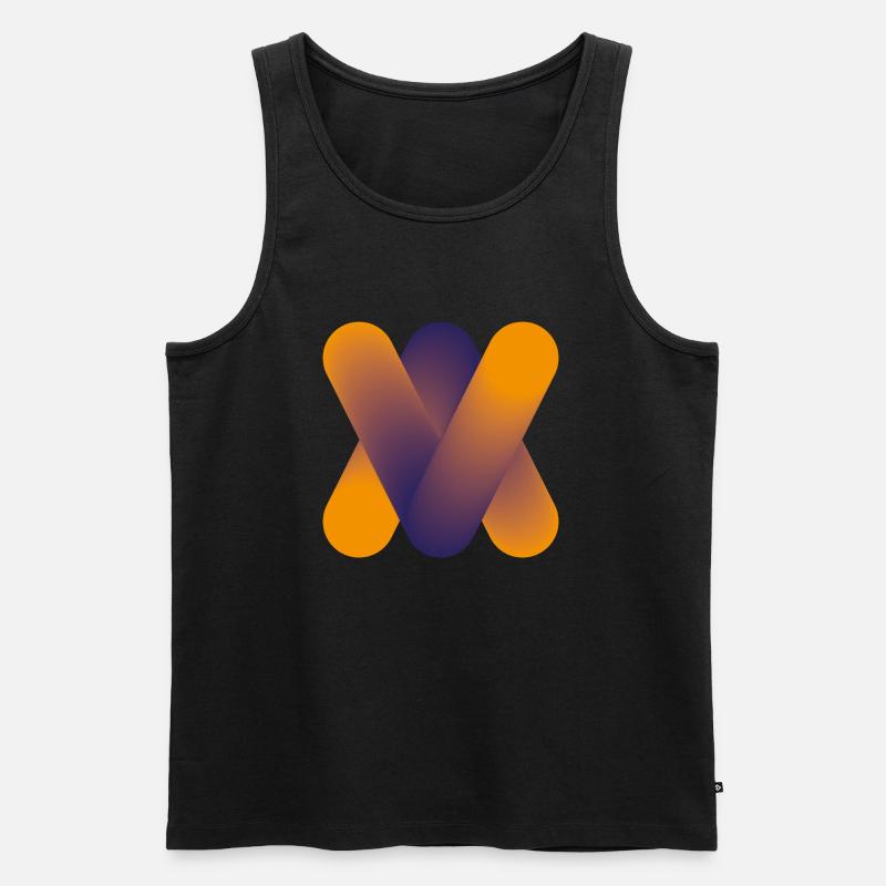 Abstrakt- Design - Männer Premium Bio Tank Top - Schwarz