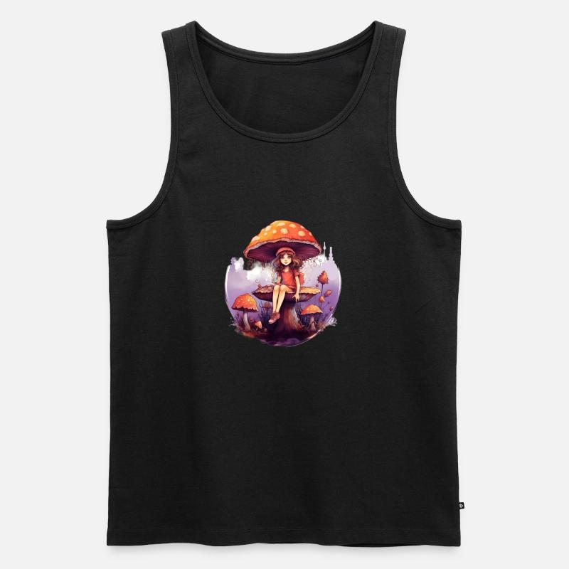 Märchen Fee - Männer Premium Bio Tank Top - Schwarz