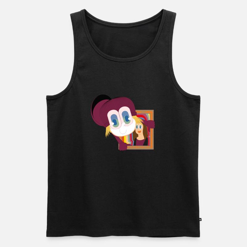 LÄCHELN THIEF - Männer Premium Bio Tank Top - Schwarz