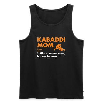 Sport Mom Definition Kabaddi - Männer Premium Bio Tank Top - Schwarz - Vorne - AI Model Male 178 light (178cm)