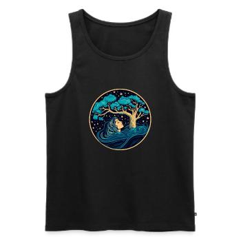 Sweet Dreams - Men's Premium Organic Tank Top - black - Front - AI Model Male 178 light (178cm)