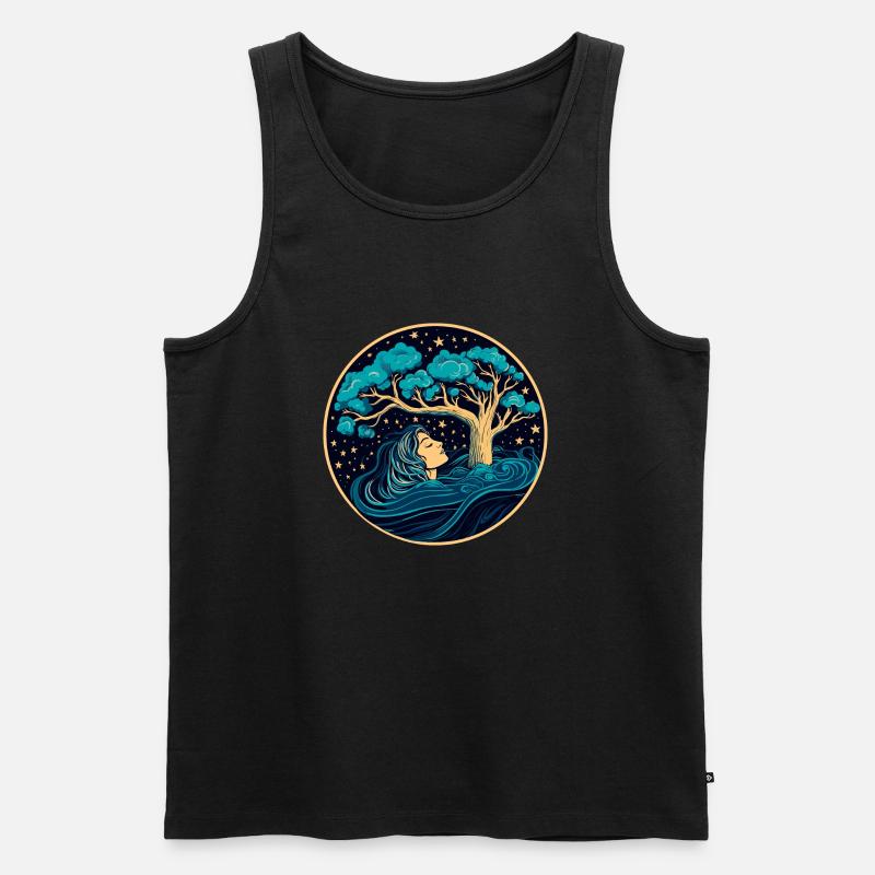 Süße Träume - Männer Premium Bio Tank Top - Schwarz