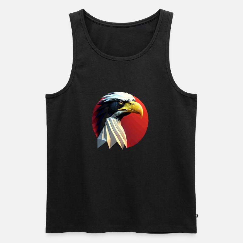 Adler #2 - Männer Premium Bio Tank Top - Schwarz