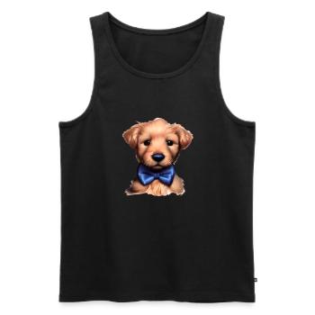 Labrador Retriever Labradorbesitzer Hundewelpe - Männer Premium Bio Tank Top - Schwarz - Vorne - Michal (187cm)