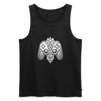 Controller Gaming Video Games Gamepad - Men's Premium Organic Tank Top - black - Front - Michal (187cm)