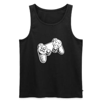 Controller Gaming Video Games Gamepad - Men's Premium Organic Tank Top - black - Front - Michal (187cm)