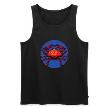 Zodiac - Star Sign - Cancer - pos - Männer Premium Bio Tank Top - Schwarz - Vorne - Michal (187cm)