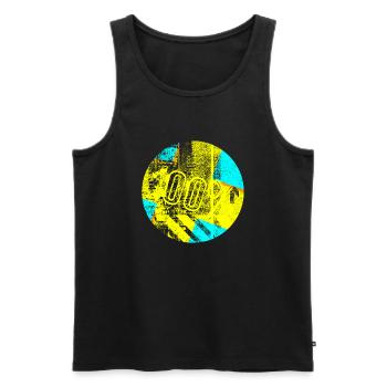 Sweden Sweden flag national norden skandinavia - Men's Premium Organic Tank Top - black - Front - Michal (187cm)