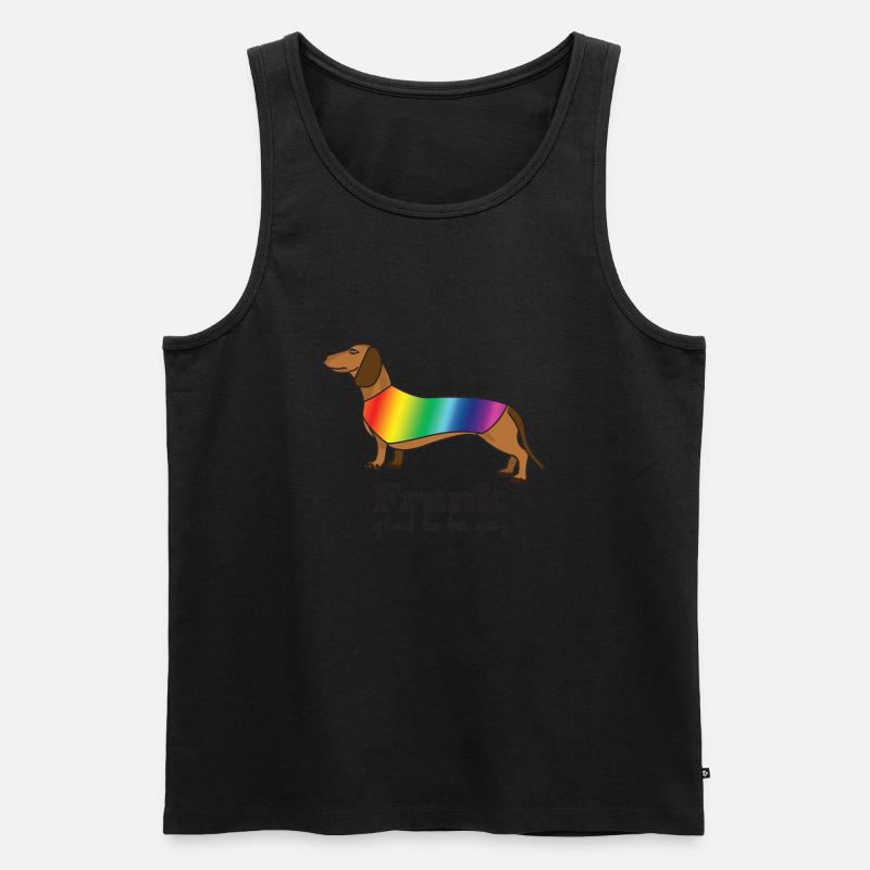 Frank, der schwule Dackel - Männer Premium Bio Tank Top - undefined