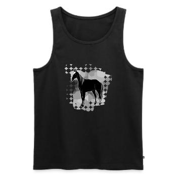 Dock - Men's Premium Organic Tank Top - black - Front - AI Model Male 178 light (178cm)