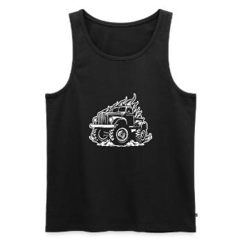 Monster Truck Monster Truck Lover Fan - Débardeur bio Premium Homme - noir - Devant - Michal (187cm)