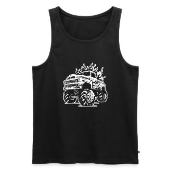 Monster Truck Monster Truck Lover Fan - Débardeur bio Premium Homme - noir - Devant - Michal (187cm)