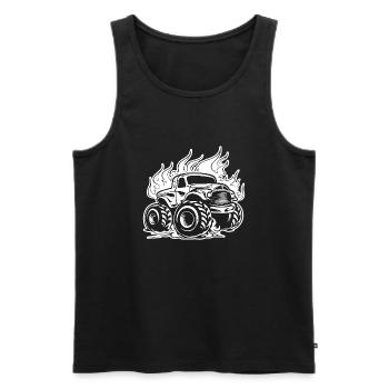 Monster Truck Monster Truck Lover Fan - Débardeur bio Premium Homme - noir - Devant - Michal (187cm)