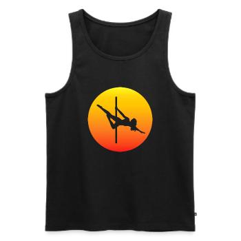 Dancing Dance Music - Männer Premium Bio Tank Top - Schwarz - Vorne - Michal (187cm)
