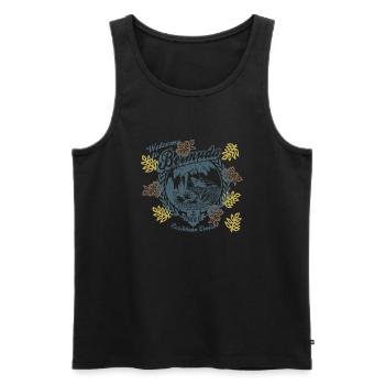 Welcome To Bermudas - Männer Premium Bio Tank Top - Schwarz - Vorne - AI Model Male 178 light (178cm)