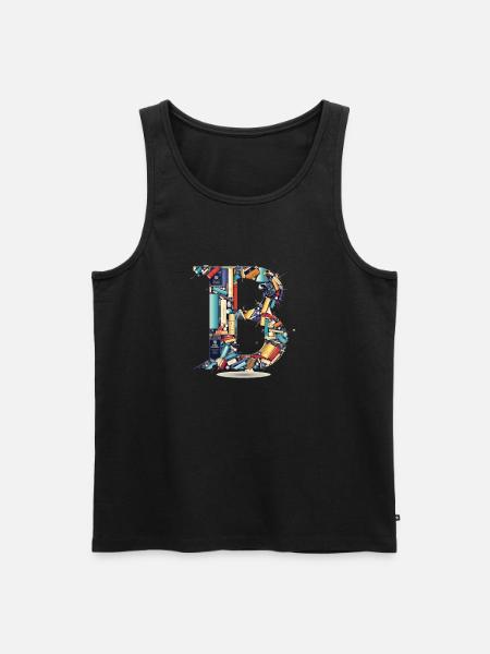 INTERNATIONAL Booklovers Day - Men's Premium Organic Tank Top - black