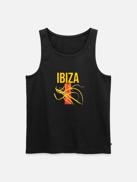 Artistic Ibiza Souvenir Ibiza - Men's Premium Organic Tank Top - black
