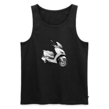 Sports scooter - Men's Premium Organic Tank Top - black - Front - Michal (187cm)