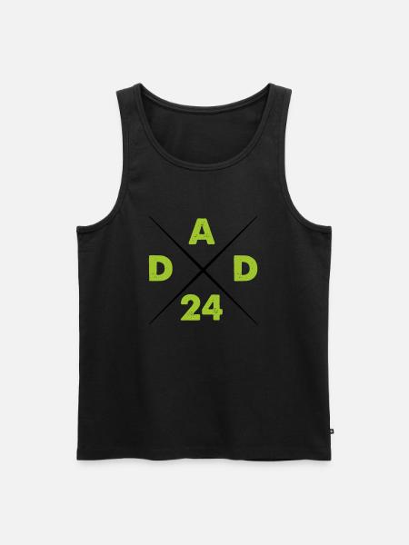 dad 24 - Men's Premium Organic Tank Top - black
