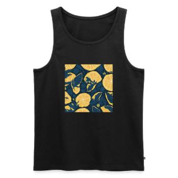 Citron - Débardeur bio Premium Homme - noir - Devant - Michal (187cm)