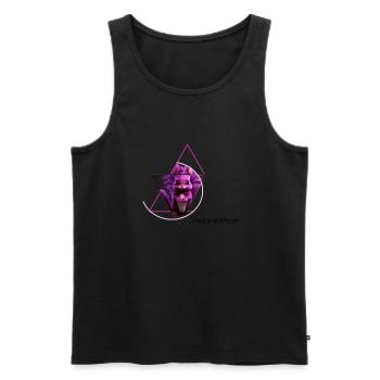 Hybride lapin-écureuil vampire ! - Débardeur bio Premium Homme - noir - Devant - Michal (187cm)