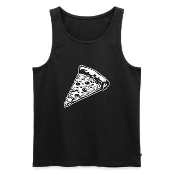 Pizza Fast Food Pizzeria - Männer Premium Bio Tank Top - Schwarz - Vorne - Michal (187cm)