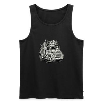 Mightymoover LKW - Männer Premium Bio Tank Top - Schwarz - Vorne - AI Model Male 178 light (178cm)