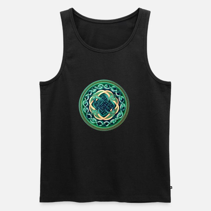 Kelte - Männer Premium Bio Tank Top - Schwarz