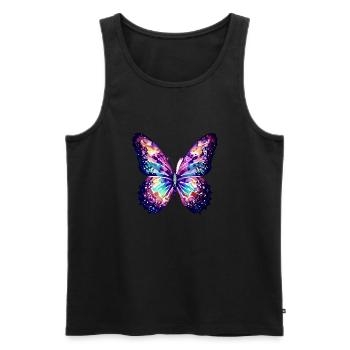 Papillon Animal Papillon Insecte - Débardeur bio Premium Homme - noir - Devant - Michal (187cm)